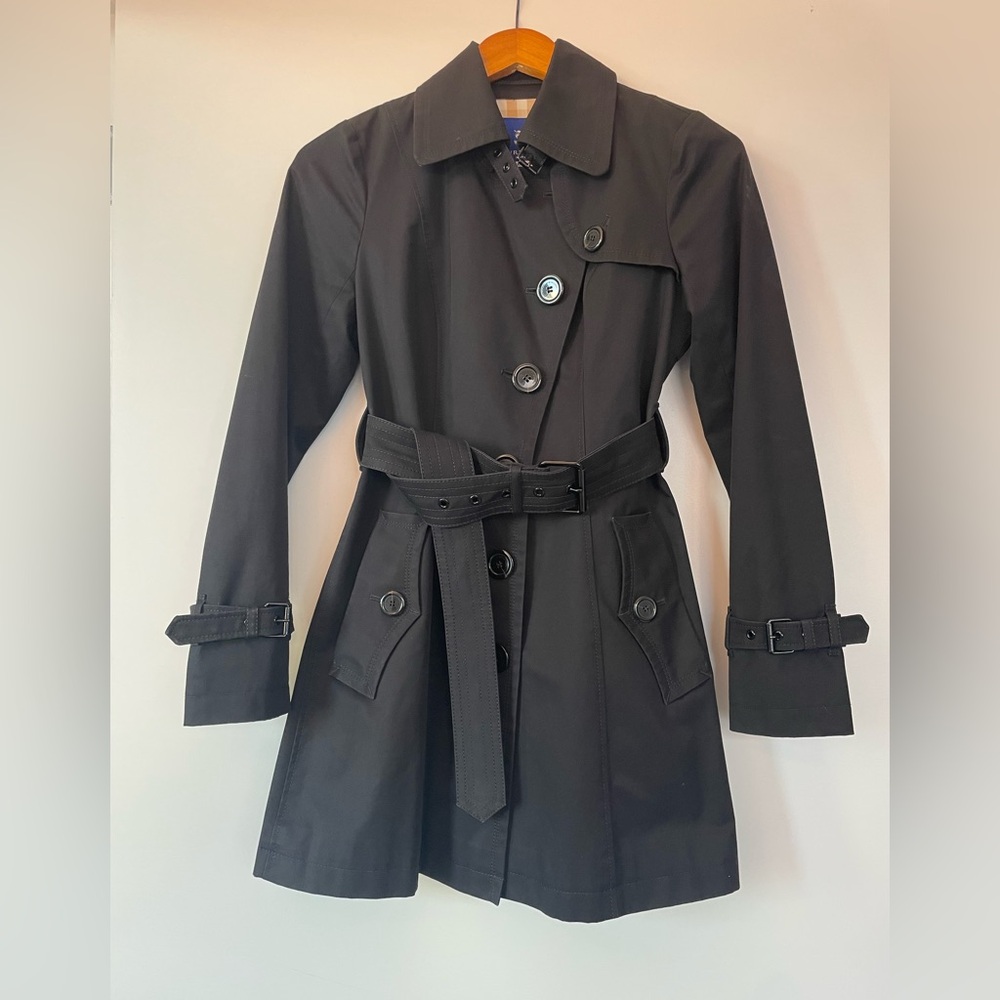 Burberry Classic Black Trench Coat - Blue Label